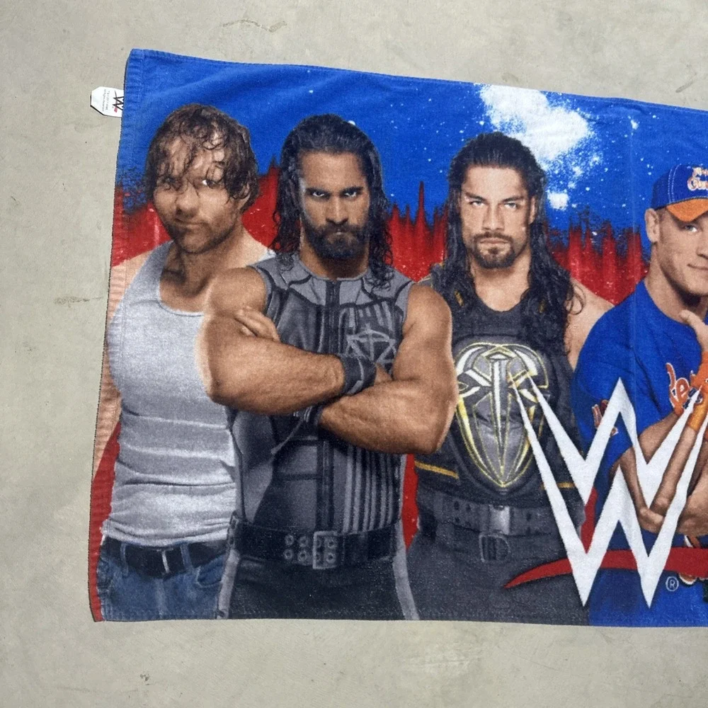 Official Licensed WWE Beach Bath Towel Bath Raw Vs Smackdown 2017 Wrestling